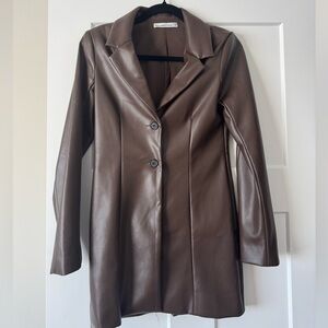 ABERCROMBIE FAUX LEATHER DRESS/ JACKET